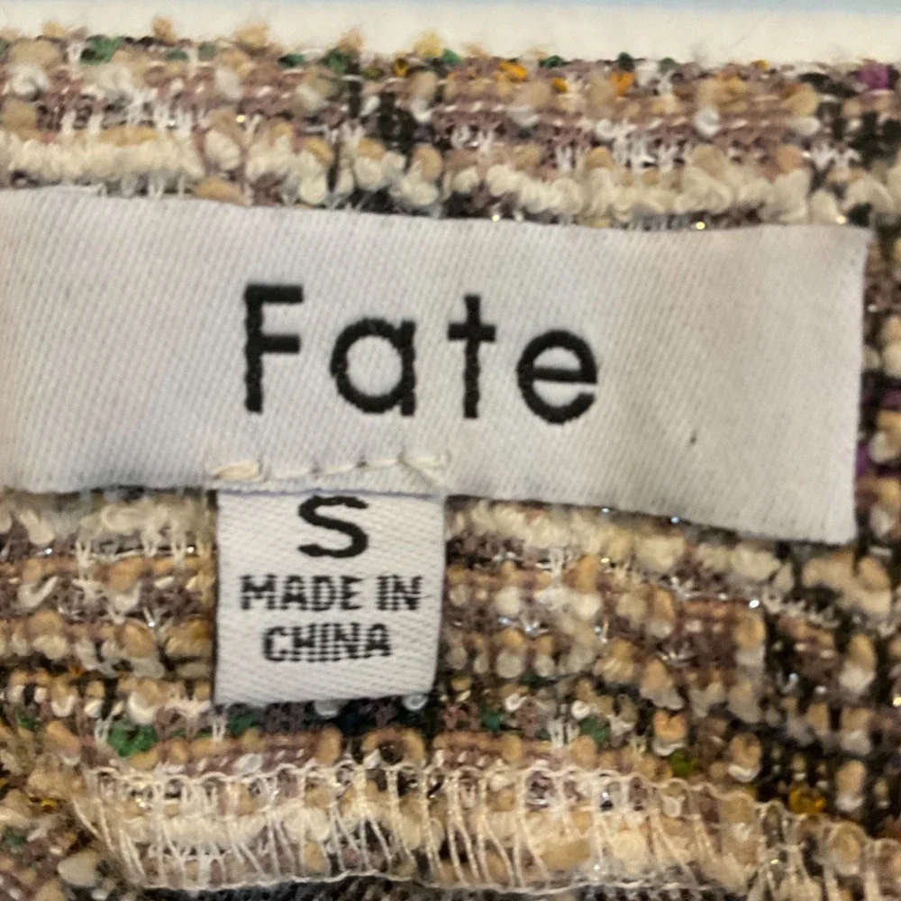 Fate Tweed Trousers Multi-colored Retro Flare Academia Beatnick Preppy Cute Sm - Picture 6 of 6